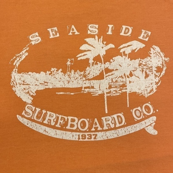 Izod Peach Seaside Surfboard Co. Graphic Tee - Picture 3 of 4